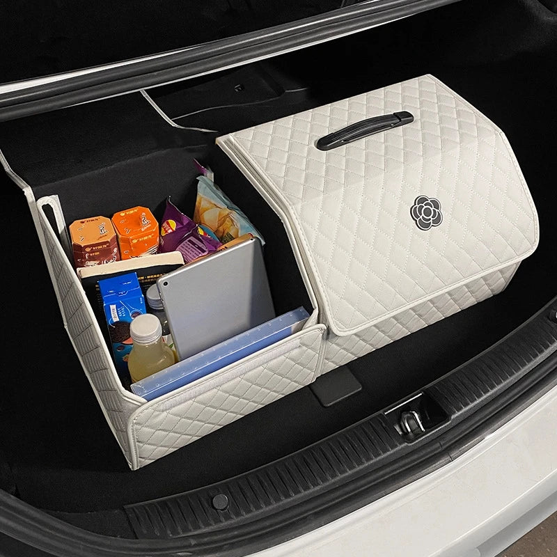 Foldable Car Boot Organiser with Easy-Clean Compartments