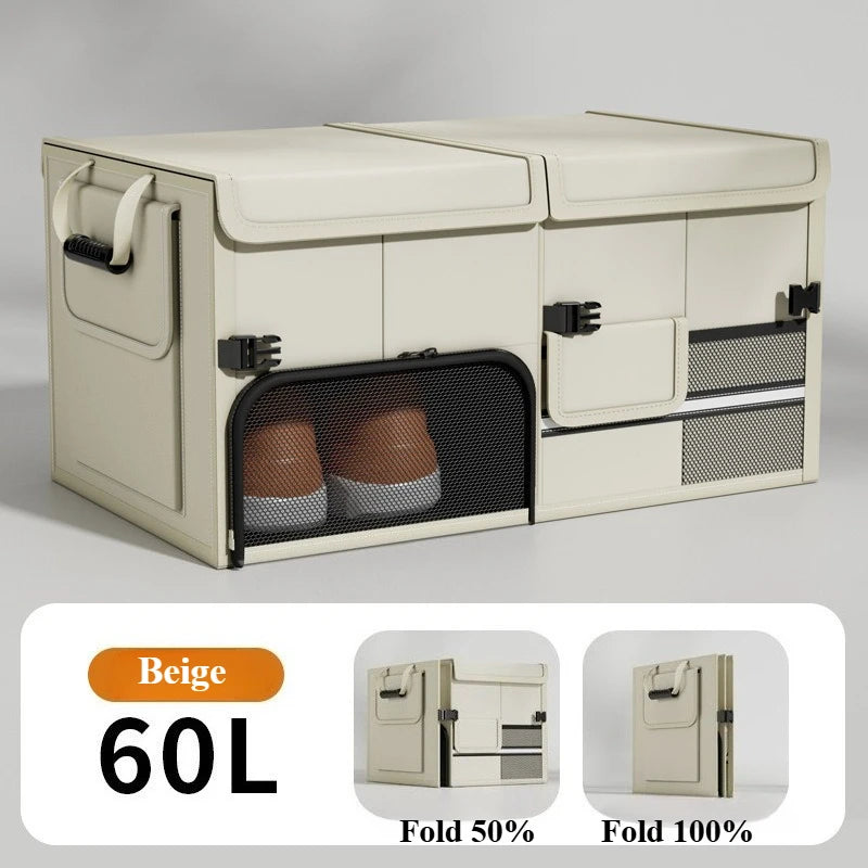 Foldable Car Boot Organiser — 60L Large Capacity Storage Box